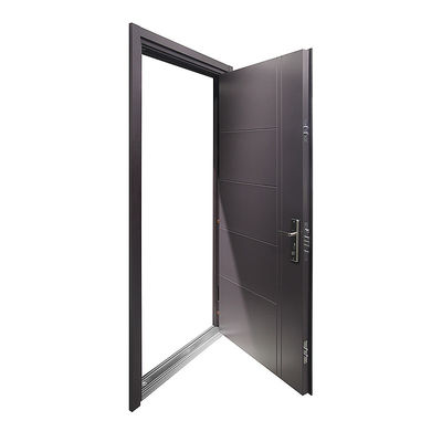 Modern Simple Design Steel Entrance Door for House Factory Anti-theft Swing Open Style Outdoor Application Interior Position