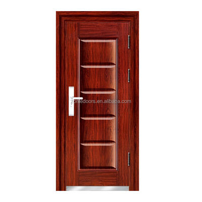Turkish Style Armored Steel Metal Door Single Design Anti-theft Exterior Front Entrance Security Doors for House With Smart Lock