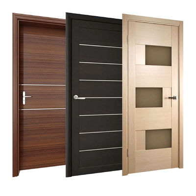 Exterior Room Slab Shaker WPC Door Internal Prehung Wood Composite Other Front Entry Doors for Houses With Smart Lock