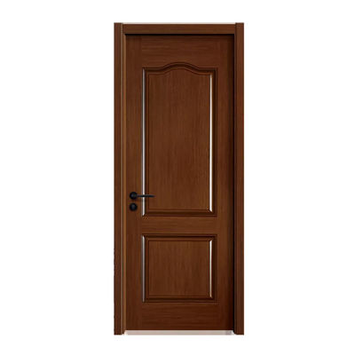 Solid Teak Wood MDF Laminated Panel Veneer Melamine Door Others Front Room Wooden Interior Doors House Design With Smart Lock