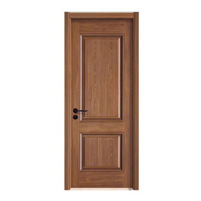 Customizable Wooden Wood Double Doors Solid Interior Veneer Room Modern Panel  Door for Office Philippines Price with Smart Lock