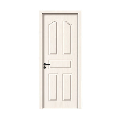 China Wooden Bedroom Doors Design Prehung Melamine Mdf House Hotel Room Interior Wood Doors with Frames With Smart Lock