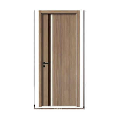 Luxury Design Wooden Main Gate Double Door Design Wooden Door with Automatic Door Operators Handle and Smart Locks