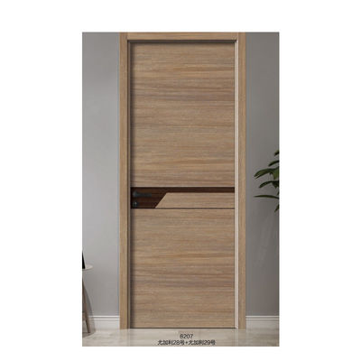 Luxury Design Wooden Main Gate Double Door Design Wooden Door with Automatic Door Operators Handle and Smart Locks