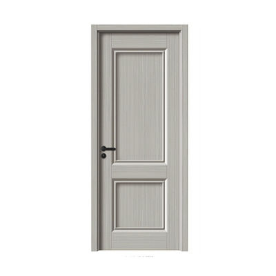 China Manufacture Wholesale Simple Design Mahogany Wood Entry Interior Wooden Door for House Room with Smart Lock