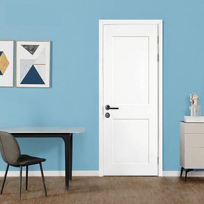 Interior Design Picture Soundproof White Wpc Solid Door Sheet Board Raw Material Frame Branded  for Bathroom with Smart Lock