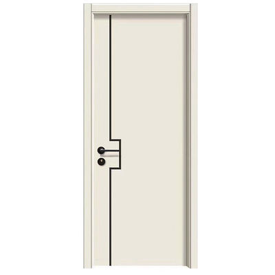 Panting Technology Wholesale Price Hollow Double Wpc Doors Size Custom Interior Door Israel for Bedroom with Smart Lock