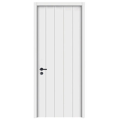 Composite Internal Room Wood Wpc Door Interior Doors Manufacturer Wholesale Price Waterproof for Bathroom With Smart Lock