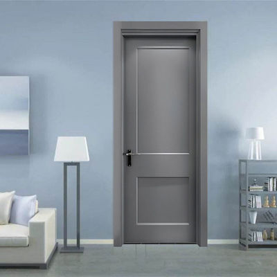Composite Internal Room Wood Wpc Door Interior Doors Manufacturer Wholesale Price Waterproof for Bathroom With Smart Lock
