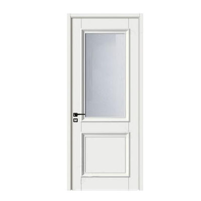 High Quality Pvc Film Laminated Extrusion Painting Wpc Hollow Frame Complete Door for Bathroom