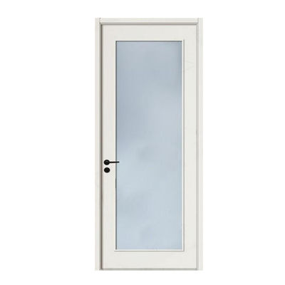 High Quality Pvc Film Laminated Extrusion Painting Wpc Hollow Frame Complete Door for Bathroom