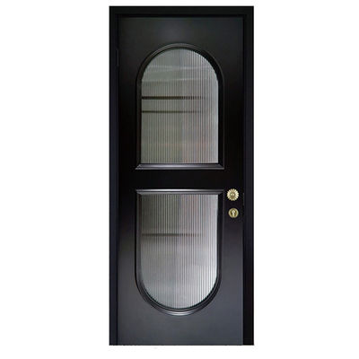 Sliding Doors Custom Cheap Reasonable Price Wpc Door with Glass Hollow Door Panel Waterproof for Bathroom with Smart Lock