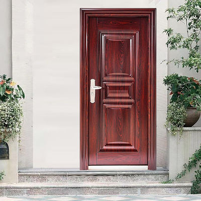 Factory Cheap Price 48 Inch Metal Exterior Entry Safety Single Doors Security Door Exterior Steel Door with Smart Lock