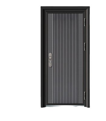 Lead the Industry  for Villa Wood Grain Entrance Interior Gate  Steel Double Swing Door