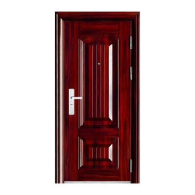 2024 Factory Price 48 Inch Wood Grain Security Door Metal Exterior Steel Main Door Design Residential with Smart Lock