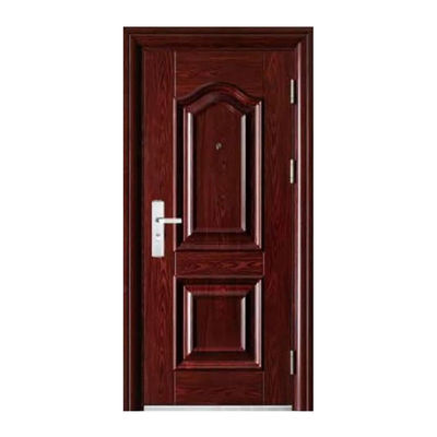 2024 Factory Price 48 Inch Wood Grain Security Door Metal Exterior Steel Main Door Design Residential with Smart Lock