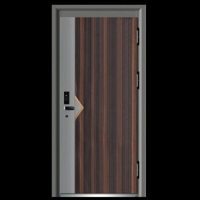 Entrance Interior Front House Door ISO Certificate Chinese Door Factory Steel Security Doors Whole Sales Price
