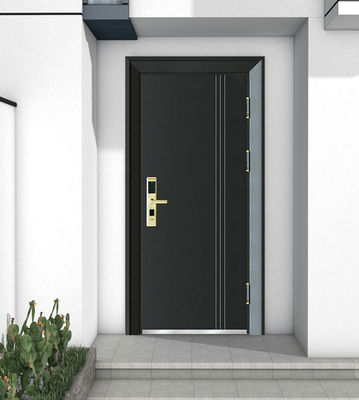 Entrance Interior Front House Door ISO Certificate Chinese Door Factory Steel Security Doors Whole Sales Price