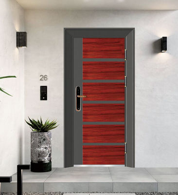 Entrance Interior Front House Door ISO Certificate Chinese Door Factory Steel Security Doors Whole Sales Price