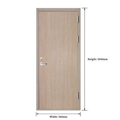 Interior Commercial Residential Design Rated Wood Door Steel Exit Proof Fire Door Office Building School for House