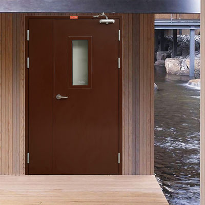 Power Coating Gas Out 2 Hour Fire Rated Door Price of Fire Rated Doors with Fire Door American Sound-proof with Smart Lock