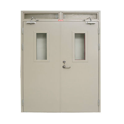 China China Flat Design Fire Doble Fire Plated Metal Fire Proof Doors Sliding Door System With Smart Lock