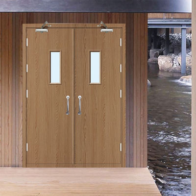 China China Flat Design Fire Doble Fire Plated Metal Fire Proof Doors Sliding Door System With Smart Lock