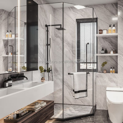 American Luxury Style Interior Internal Doors Other Sliding Shower Door With 5/6/8mm Clear Toughened Glass