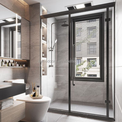 Frameless Shower Door Hardware Hot Selling Tempered Glass Sliding Shower Door