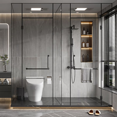 Tempered Glass Shower  Bathroom Glass Shower Door,10mm 12mm Glass Shower Enclosure Room