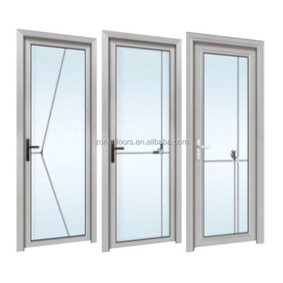 Modern Aluminum Frame Interior Swing Tempered Glass Bathroom Shower Door