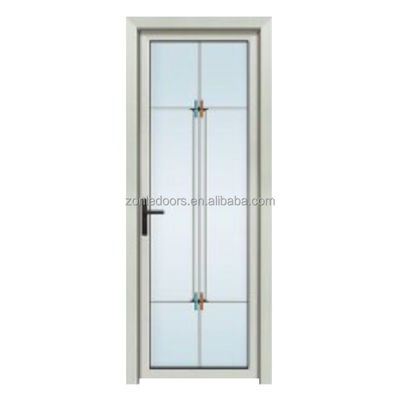 Modern Aluminum Frame Interior Swing Tempered Glass Bathroom Shower Door