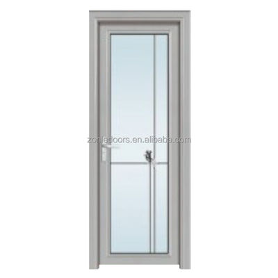 Modern Aluminum Frame Interior Swing Tempered Glass Bathroom Shower Door
