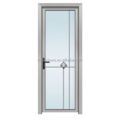 Modern Aluminum Frame Interior Swing Tempered Glass Bathroom Shower Door