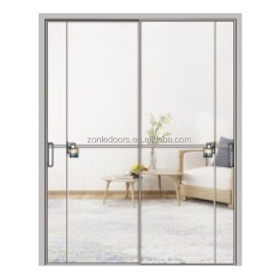 Hidden Shower Room Solid Wood Door Hinged With Aluminum Metal Frame Invisible Wall Door