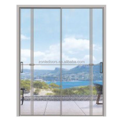 Hidden Shower Room Solid Wood Door Hinged With Aluminum Metal Frame Invisible Wall Door
