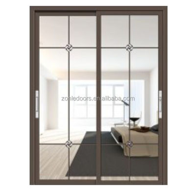 Luxury Hotel Hidden Sliding Shower Room Door Black Aluminum Profile Frame Factory Price