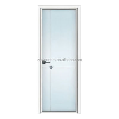 China Manufactured Economical Mdf Wood Bathroom Door Durable Upvc/Aluminium Shower Door