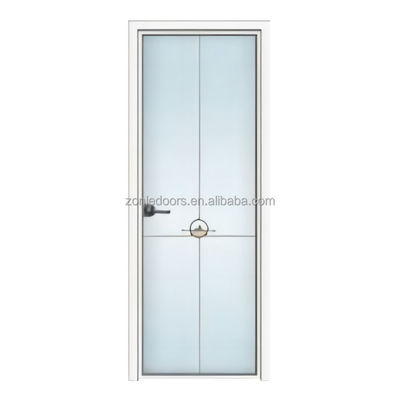 China Manufactured Economical Mdf Wood Bathroom Door Durable Upvc/Aluminium Shower Door