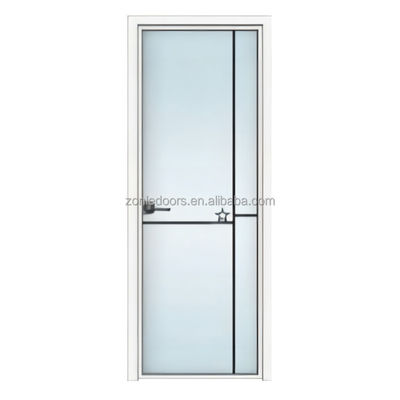China Manufactured Economical Mdf Wood Bathroom Door Durable Upvc/Aluminium Shower Door