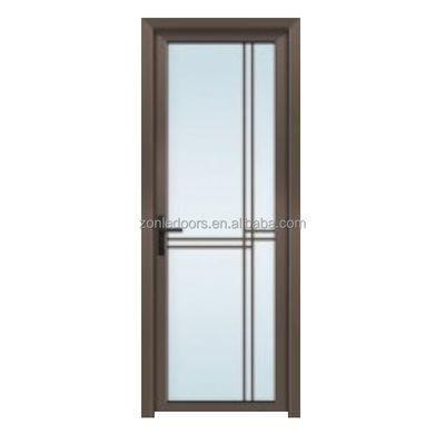 Frame Clear Glass With Aluminum Hardware Double Sliding Bathroom Shower Door