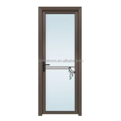 Frame Clear Glass With Aluminum Hardware Double Sliding Bathroom Shower Door