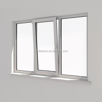 Soundproof Double Glazed Insulated Aluminum Tempered Glass Black Sliding House Sliding Windows With Security Grill