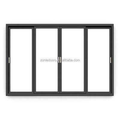 Zonle Custom House Windows Modern Design Double Glazed Windows Australia Standard Aluminium Sliding Window