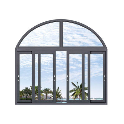 Black Windows Glass Impact Windows Stainless Steel Horizontal Modern Aluminum Alloy Casement Window