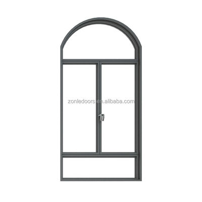 Black Windows Glass Impact Windows Stainless Steel Horizontal Modern Aluminum Alloy Casement Window