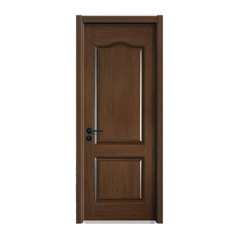 Solid Teak Wood MDF Laminated Panel Veneer Melamine Door Others Front Room Wooden Interior Doors House Design With Smart Lock