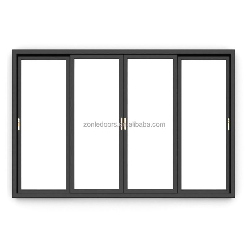 Zonle Custom House Windows Modern Design Double Glazed Windows Australia Standard Aluminium Sliding Window